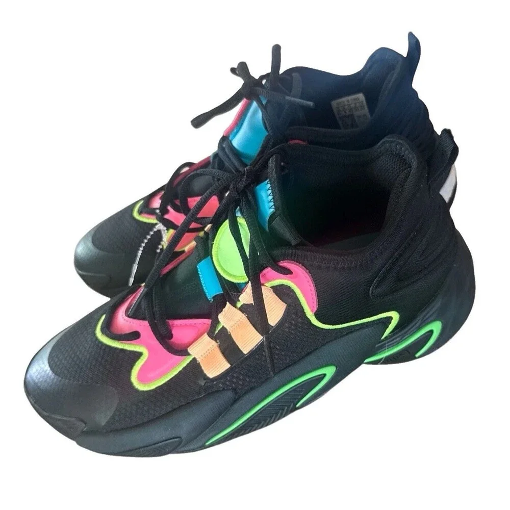 Adidas BYW Select Men’s 8.5 IE9306 Basketball Shoes Black Orange Pink